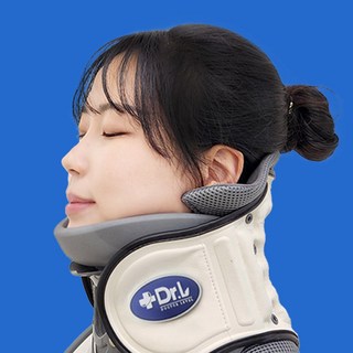 의료기기 닥터레벨 목 견인기 보호대 교정 견인 교정기 디스크, 1개