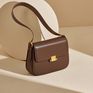 【氣質穿搭】臺灣發貨包包女士新款斜挎包女豆腐單肩腋下小方包棕色女包氣質 顯瘦 洋氣 YRH1031