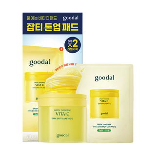 구달 청귤 비타C 잡티케어 패드 70매+70매 리필기획세트, 1개, 320ml