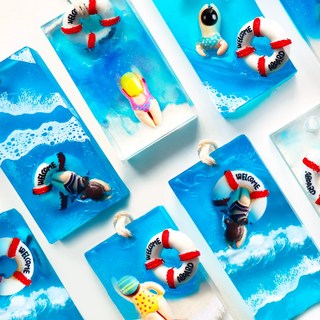 마타바 깨끗한 바다야 놀자! 수영 피규어 비누만들기 diy 키트 (6인)kit+체험활동지 여름 해양 환경, 1개