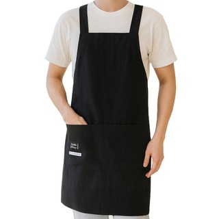 룸잇 방수 편한 카페 캠핑 공방 앞치마, 1개, 블랙