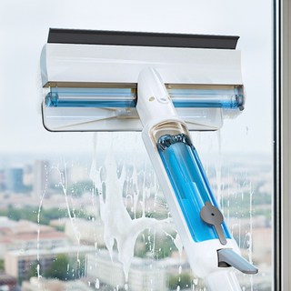 웨일릿 4in1 올인원 프리미엄 유리창닦이 청소용품 길이조절, 퓨어 화이트, 1세트