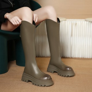 顯瘦騎士長靴，舒適厚底，適合搭配各種造型