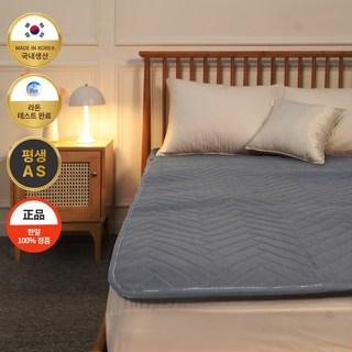 브랜드제로 26년형 EMF 탄소매트 워셔블 전기요 싱글, 차콜, 싱글(100x180cm)