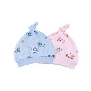 美國媽咪 KUKU酷咕鴨 淘氣保暖嬰兒帽 藍色粉色 KU2175，柔軟親膚，保暖舒適，可愛造型