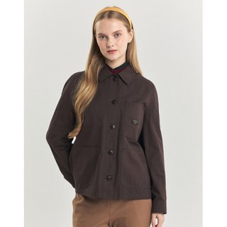 [헤지스 여성] [24FW] HSJA4D802W3 가격인하면100 브라운 포켓 배색 자켓 2587062