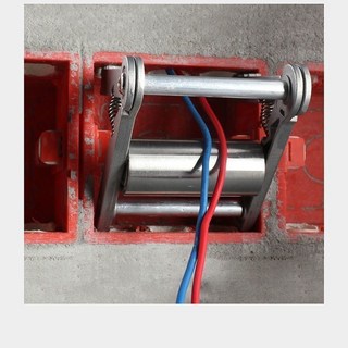 單人穿線輔助器，新款拽線引線順線拉線牆盒電線滑輪工具，附電子發票, 1個, 可調節穿線輔助器（一只裝）