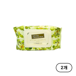 더페이스샵 허브데이 클렌징 티슈 70매 2개, 70매입