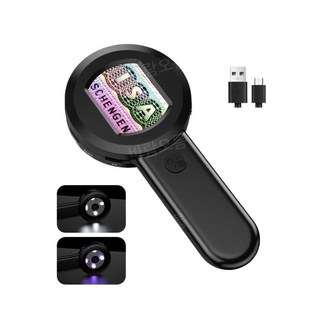 디지털 휴대 현미경 동전 관찰 확대경 2인치 100배, 본품+32G 메모리, 100X