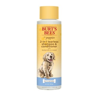 BURT'S BEES 伯特小蜜蜂 天然肌蜜 狗系列 犬用 沐浴露 護毛素 潔膚水 潔膚巾, 1個, 亞麻籽牛奶沐浴露16oz