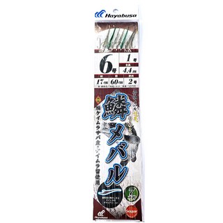 하야부사 SD735 센코쿠 오로고 메바루 7본 하리 1세트 카드채비, 1개입, 1개