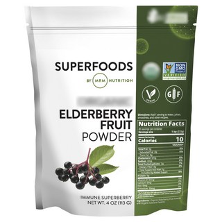 Mrm Superfoods接骨木莓粉, 1個, 113g