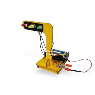 빅드림(티처스) STEAM 과학교구 조립 장난감 DIY 실험키트 과학실험키트, 21-LED 3색 신호등 (E-25)