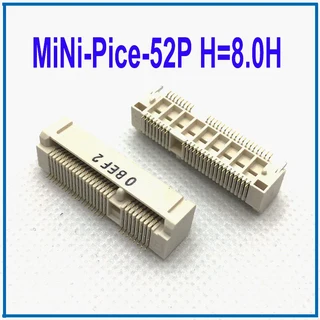 1-10PCS 미니 PCIE Msata 커넥터 PCI-E 소켓 슬롯 52P 카드 홀더 H4.0 H5.2 H5.6 H6.8 H9.0mm 노트북 미니, 05 H8.0, 01 1PCS