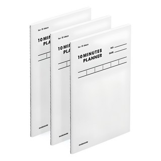 모트모트 텐미닛 플래너 31DAYS, 화이트, 3개