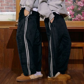 발장난 남여공용 울트라 밍크 두줄 수면 바지