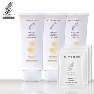 IRIYA伊麗雅 免沖洗向日葵護色護髮精華乳 三入150ML (加送髮膜試用包), 1個