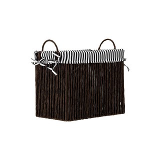 dayneeds 中島布藝編織提把收納籃 [1入組], 大款, 1個