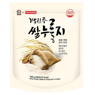 백진주쌀로 만든 백진주 누룽지 700g *1개/2개/10개(1박스), 2개, 2개, 2개