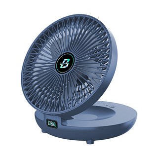 S1 壁掛桌面風扇 空氣循環扇 靜音風扇 風扇 觸控 桌扇 壁扇 電風扇 露營 辦公 小風扇 廚房風扇 折疊風扇, S1 風扇藍色（限插電使用 非充電款)
