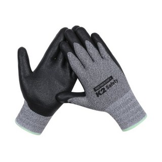 K2 safety 하이터치1 NBR 장갑 스마트폰 터치 통기성, MELANGE D/GREY, 1개