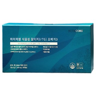 뉴트리코어 하이퍼셀 식물성 알티지 오메가3 90캡슐, 1개, 90정