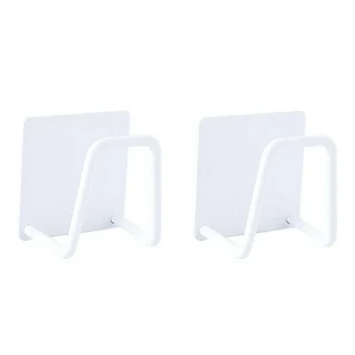 1-4pcs 스폰지 홀더 스테인레스 스틸 싱크 배수 건조 랙 욕실 벽 주방 가제트, 02 White 2Pcs, 02 White 2Pcs
