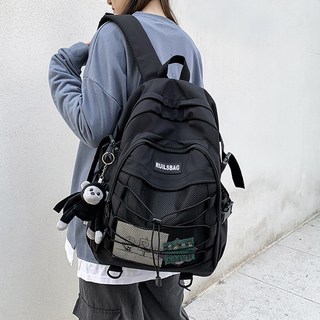 아모르주 스트링 백팩 남자 여성 학교 노트북 신학기 가방