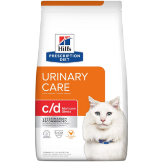 Hill's 希爾思處方 URINARY CARE c/d Multicare Stress 貓糧 雞肉配方 7.98kg, 1個, 泌尿系統 + 壓力