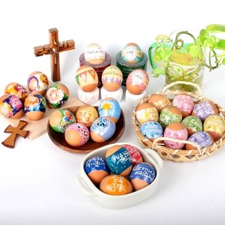 NEW 부활절 계란포장지 수축필름 달걀수축지 포장 부활절용품 6140 달걀 꾸미기 부활수축장식, 6.예수님, 1개