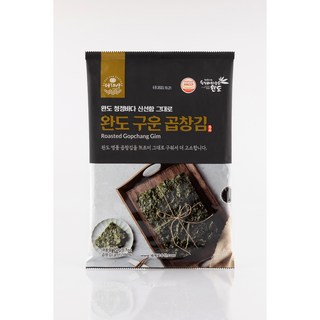 완도산 구운곱창김 20g (6매) 무조미 무가미 저염 건강 반찬 국산 햇김 식단조절 다이어트간식, 10개