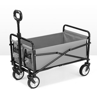600D 대형 원터치 접이식 캠핑 웨건 카트, 1개, 그레이