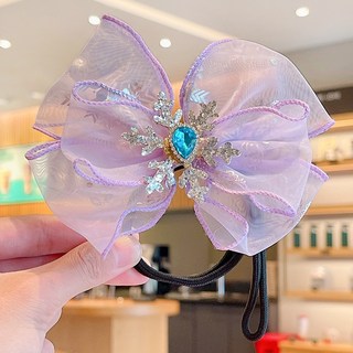 兒童花朵盤髮器 夏季超仙丸子頭神器 女童可愛髮飾