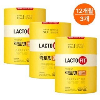 종근당건강 락토핏 생유산균 골드, 240g, 3개