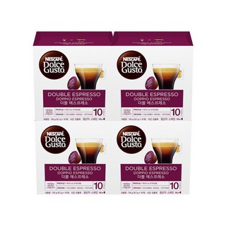 네스카페 돌체구스토 캡슐 더블 에스프레소 16P x 4개, 8.5g, 16개입