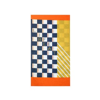 加州系列 Half Plaid 單車運動旅行魔術頭巾, 黃色