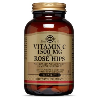 솔가 비타민 C 1500mg 로즈 힙스 타블렛, 1개, 90정
