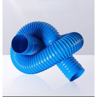 투명 관 PVC파이프 플라스틱 튜브 경질 자바라 경수 블루내경30mm/m 1 배관