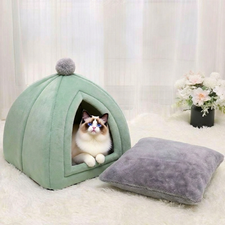 고양이 강아지 겸용 펫하우스 캣하우스 강아지 집, 민트그린, 1개