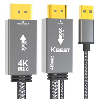 케이베스트 HDMI TO DP 케이블 변환 선 3M 젠더 PC 모니터 4K 60HZ, 1개