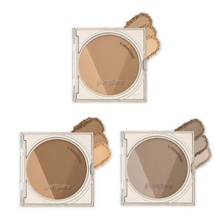 peripera V SHADING自然棕色修容盤，立體輪廓修容，粉質細膩服貼，新手友善, 01 NATURAL BROWN, 1個