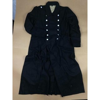 남성용 독일 클래식 WW2 육군 엘리트 M32 블랙 울 그레이트 코트 2 차 세계 대전 군복 전쟁 재연 밀리터리, 01 Black_05 XXL