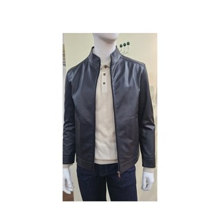 코오롱 브렌우드 남자 가을간절기 천연 가죽점퍼 자켓 양가죽 남성 블랙재킷 라이더 블루종