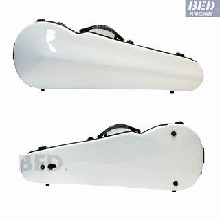 琴盒中提琴琴盒15/16/17寸地輪方形中提琴盒可調節尺寸多色中提琴玻璃鋼盒地輪樂器配件提琴盒, 純白(直邊), 1個