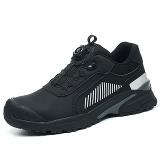 輕量工作鞋 防水防滑 防護鞋 鋼頭鞋 免綁鞋帶 耐磨橡膠大底