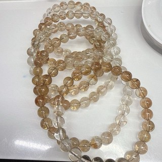 無燒桂花黃托帕石手串