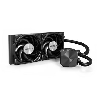小白的生活工場*MONTECH 君主 HyperFlow Silent 240 一體化CPU水冷(黑/白)六年保固, 黑色, 1個