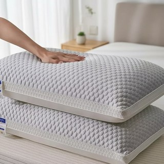 하루꿈 프리미엄 3D 파이버 베개솜 가정용 통풍 베개 구름 수면용 지퍼형 베개, 1개, 그레이