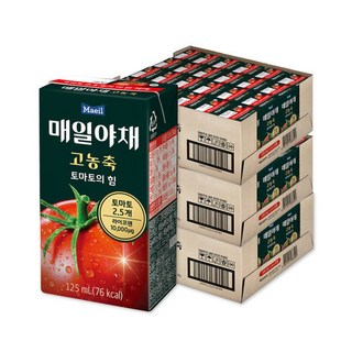 매일야채 고농축 토마토의힘125mL 72팩, 72개, 125ml