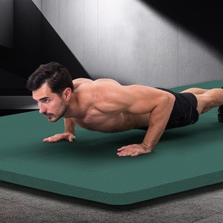 Anystar 필라테스 두꺼운 NBR 요가매트, 1개, 다크 그린